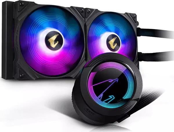 Gigabyte Aorus Waterforce 280 Υδρόψυξη Επεξεργαστή Διπλού Ανεμιστήρα 140mm για Socket AM4/1200/115x με ARGB Φωτισμό